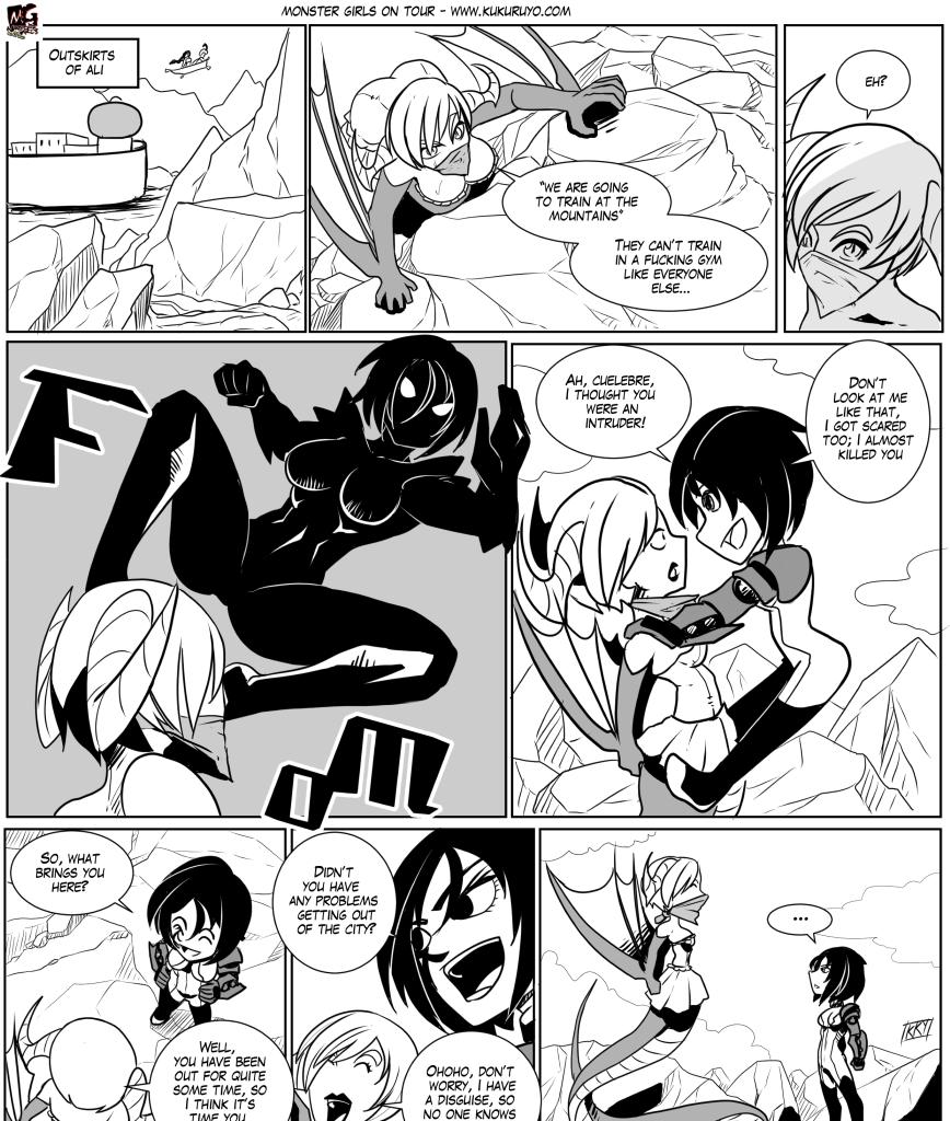 Monster girls on tour - Episode 77, Page 1: Page 077